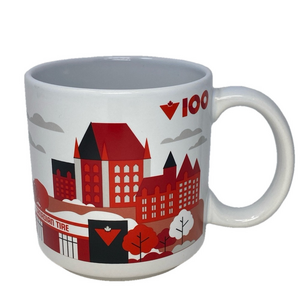 100 Anniversary Canadian Tire Red and White Mug
